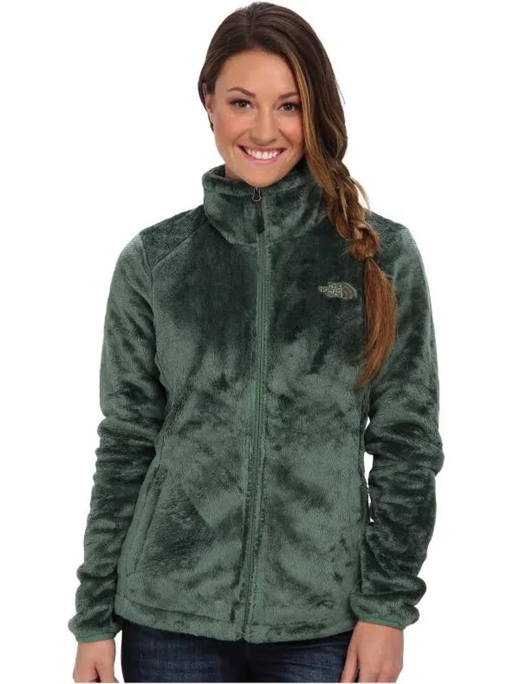 The North Face Women’s Ponderosa Green Plush Fleece Jacket